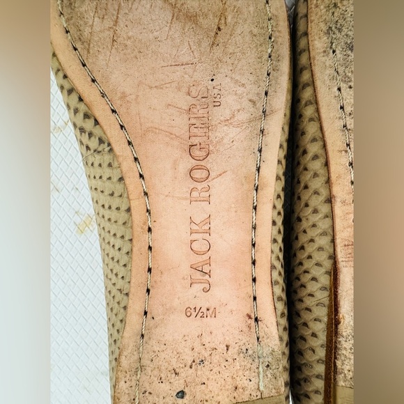 JACK ROGERS Women’s Tan Leather Shoes - Picture 6 of 6